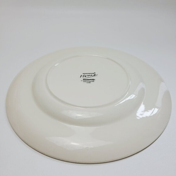 Wedgwood Amway Knotted Raffia Dinner Plate, Set of 2, Maroon Rope on Beige Rim - Picture 6 of 9